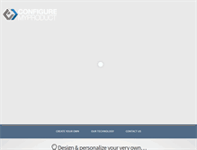 Tablet Screenshot of configuremyproduct.com